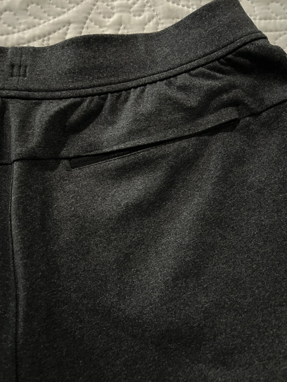 LULULEMON Men's Heather Charcoal Pull-On Ponte Pants Sz: L - Picture 6 of 8
